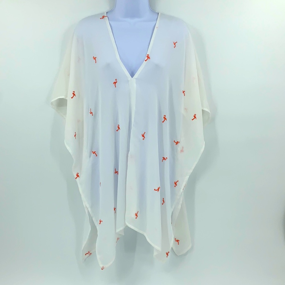 Flamingo Swim Cover Up Sz S
